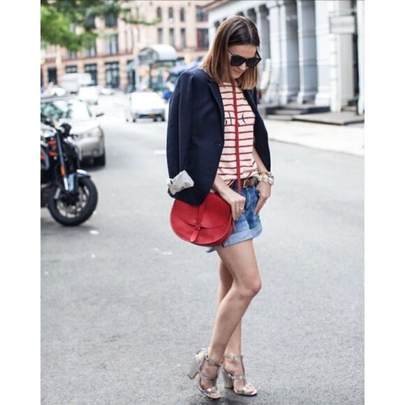 Madewell Beach Shirttail Tee in Stripe Size XS - Picture 2 of 12